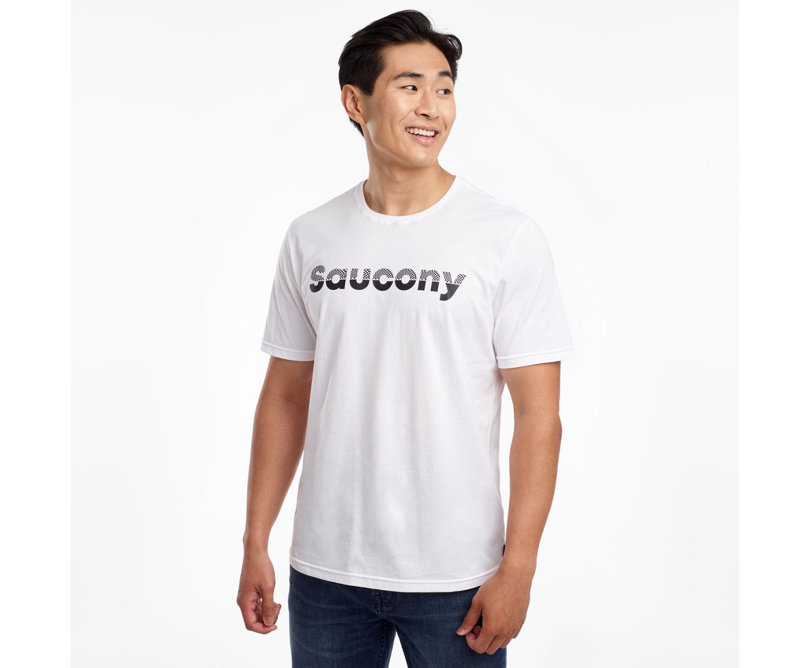 Saucony Rested Short Sleeve Men's Shirts White | AU 630YXFU